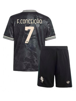 Juventus Francisco Conceicao #7 Replika Tredje Kläder Barn 2025-26 Kortärmad (+ byxor)